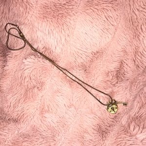 Lock and key necklace